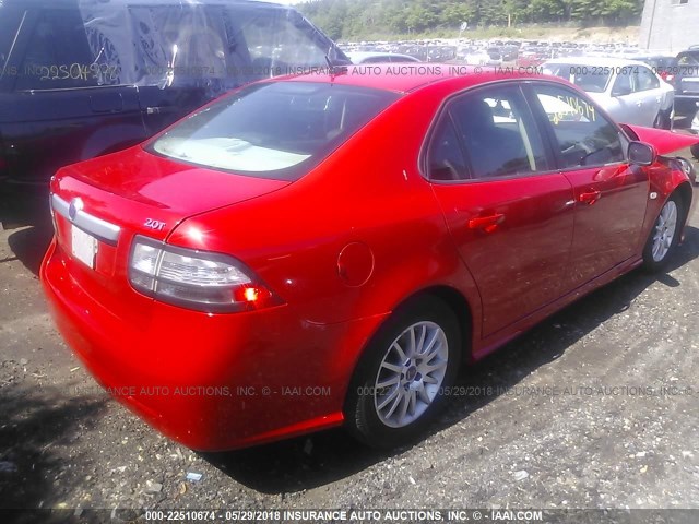 YS3FB46Y381005961 - 2008 SAAB 9-3 2.0T RED photo 4