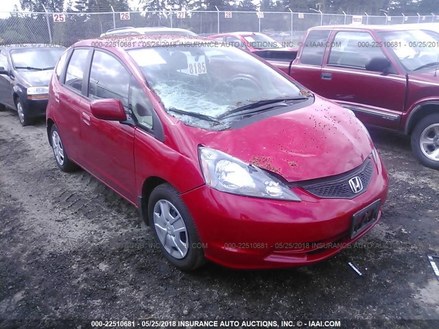 JHMGE8H38DC068465 - 2013 HONDA FIT RED photo 1