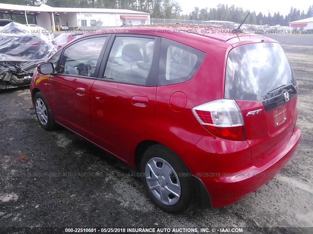 JHMGE8H38DC068465 - 2013 HONDA FIT RED photo 3
