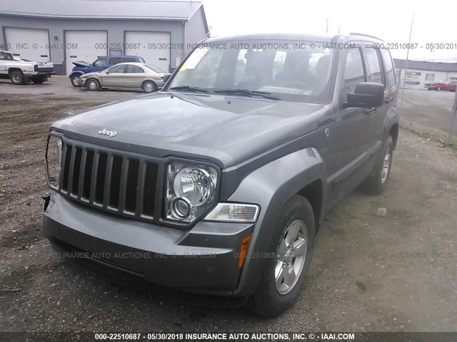 1C4PJMAK3CW203551 - 2012 JEEP LIBERTY SPORT GRAY photo 2