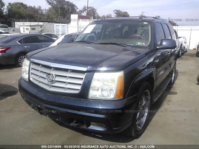 1GYEK63NX4R238427 - 2004 CADILLAC ESCALADE LUXURY BLUE photo 2