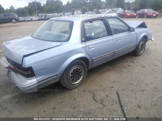 1G4AG55MXT6420130 - 1996 BUICK CENTURY SPECIAL/CUSTOM/LIMITED Light Blue photo 4