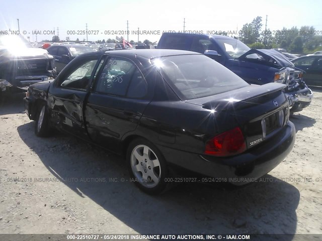 3N1CB51D36L602654 - 2006 NISSAN SENTRA 1.8/1.8S BLACK photo 3