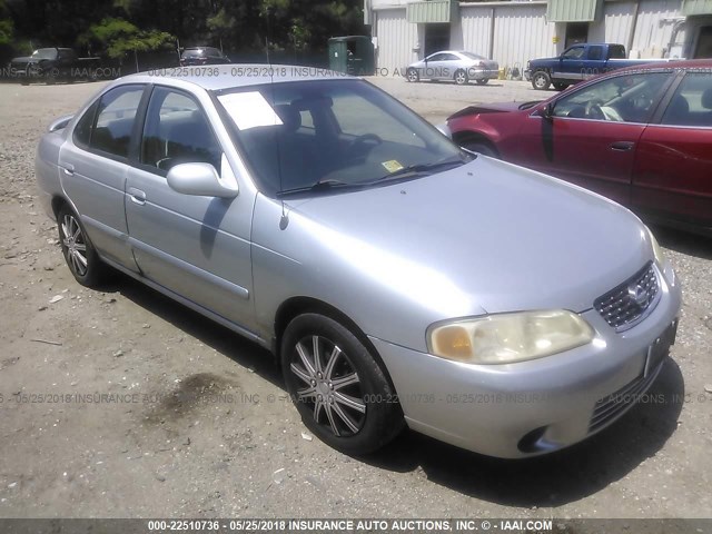 3N1CB51DX3L782145 - 2003 NISSAN SENTRA XE/GXE SILVER photo 1