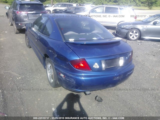 1G2JB12F537373573 - 2003 PONTIAC SUNFIRE BLUE photo 3