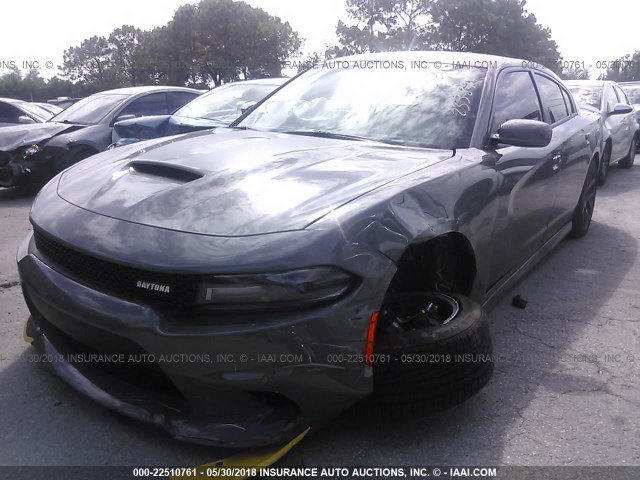 2C3CDXCT0JH233894 - 2018 DODGE CHARGER R/T GRAY photo 2