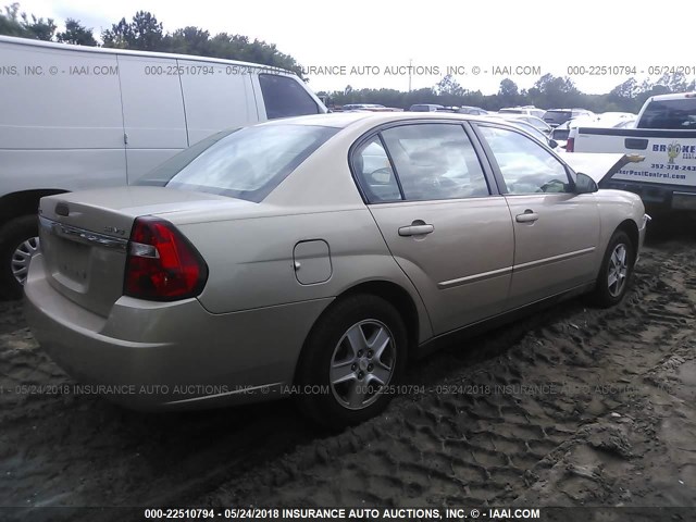 1G1ZT52814F230978 - 2004 CHEVROLET MALIBU LS 金色 照片 4