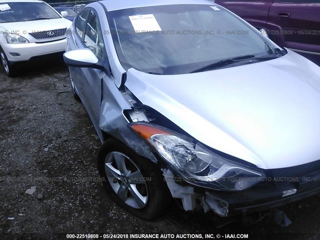 5NPDH4AE4DH348825 - 2013 HYUNDAI ELANTRA GLS/LIMITED SILVER photo 6