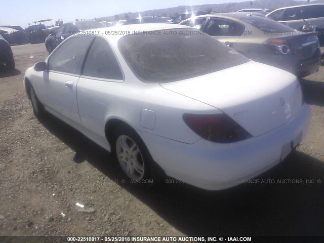 19UYA325XWL009324 - 1998 ACURA 2.3CL WHITE photo 3