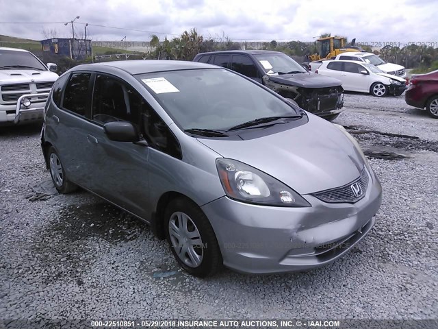 JHMGE8H20AS024744 - 2010 HONDA FIT SILVER photo 1