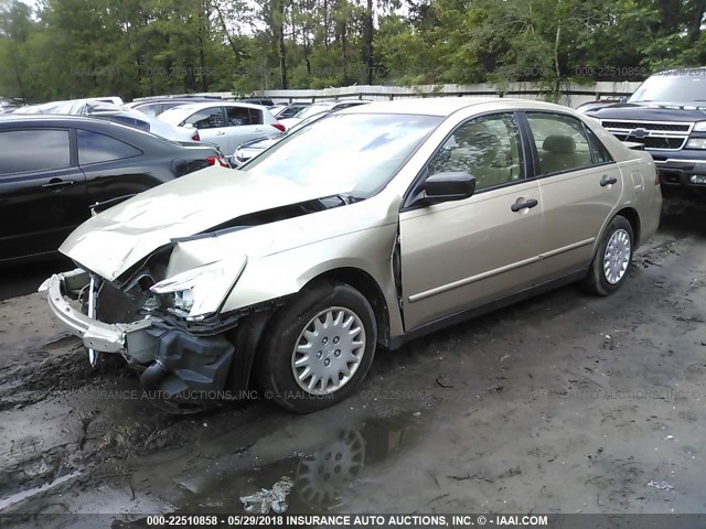 1HGCM56107A173148 - 2007 HONDA ACCORD VALUE GOLD photo 2