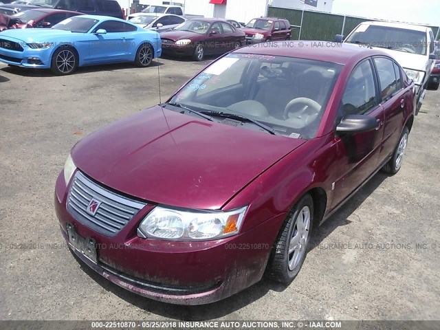 1G8AJ55F37Z117938 - 2007 SATURN ION LEVEL 2 MAROON photo 2