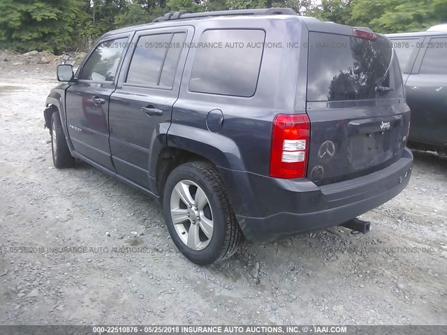 1C4NJPFB3ED522383 - 2014 JEEP PATRIOT LATITUDE GRAY photo 3