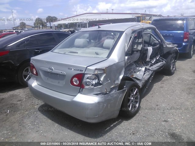 1NXBR32E24Z227371 - 2004 TOYOTA COROLLA CE/LE/S SILVER photo 4