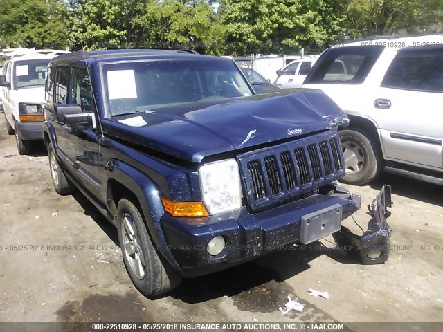 1J8HG48NX6C247029 - 2006 JEEP COMMANDER BLUE photo 1