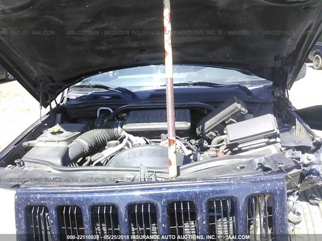 1J8HG48NX6C247029 - 2006 JEEP COMMANDER BLUE photo 10