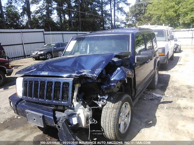 1J8HG48NX6C247029 - 2006 JEEP COMMANDER BLUE photo 2