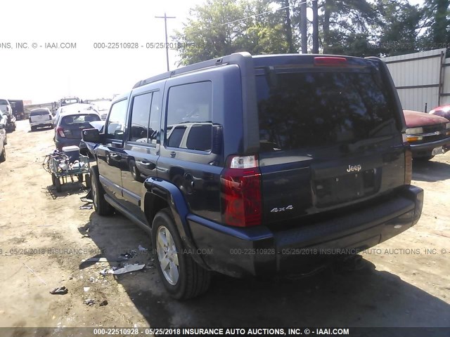 1J8HG48NX6C247029 - 2006 JEEP COMMANDER BLUE photo 3