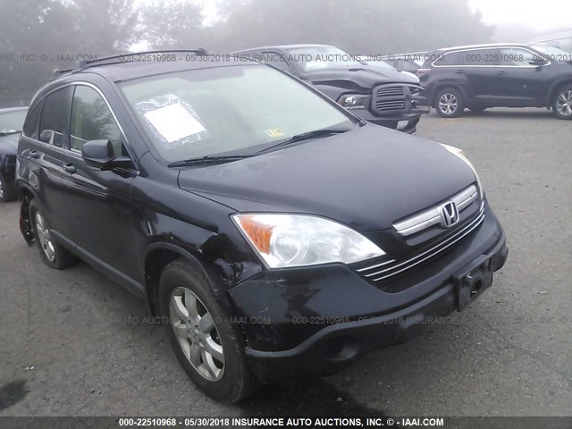 JHLRE48707C047087 - 2007 HONDA CR-V EXL BLACK photo 1