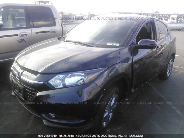 3CZRU5H59GM754945 - 2016 HONDA HR-V EX BLACK photo 2