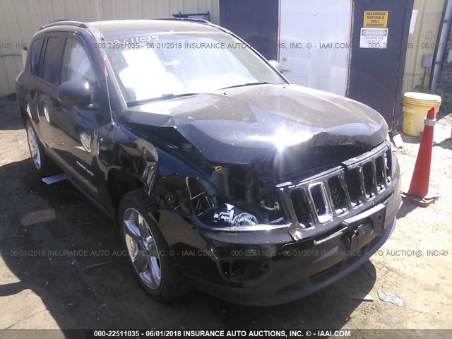 1C4NJDCBXCD625381 - 2012 JEEP COMPASS LIMITED BLACK photo 1