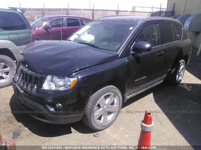 1C4NJDCBXCD625381 - 2012 JEEP COMPASS LIMITED BLACK photo 2