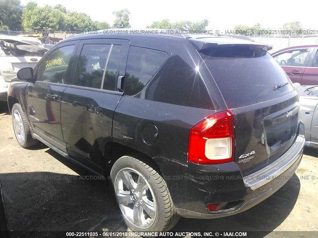 1C4NJDCBXCD625381 - 2012 JEEP COMPASS LIMITED BLACK photo 3