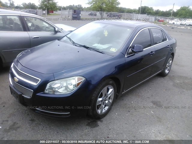 1G1ZH57BX94202637 - 2009 CHEVROLET MALIBU 1LT 蓝色 照片 2