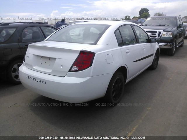 1G8AJ54F45Z165334 - 2005 SATURN ION LEVEL 2 WHITE photo 4