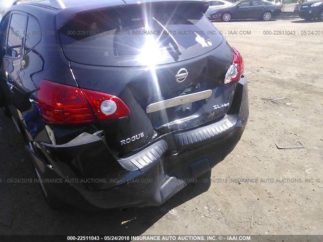 JN8AS5MV4DW108100 - 2013 NISSAN ROGUE S/SV BLACK photo 6