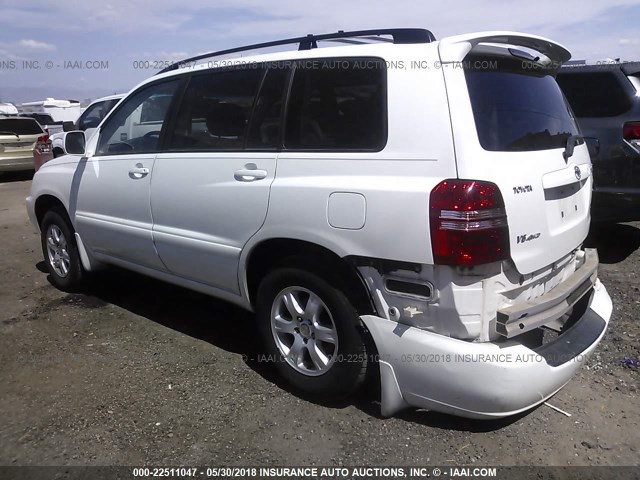 JTEHF21A820084376 - 2002 TOYOTA HIGHLANDER LIMITED WHITE photo 3