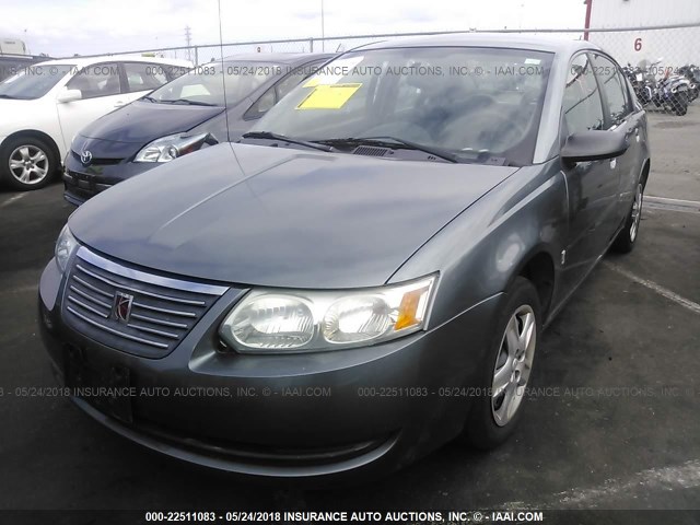 1G8AJ58F16Z110013 - 2006 SATURN ION LEVEL 2 GRAY photo 2