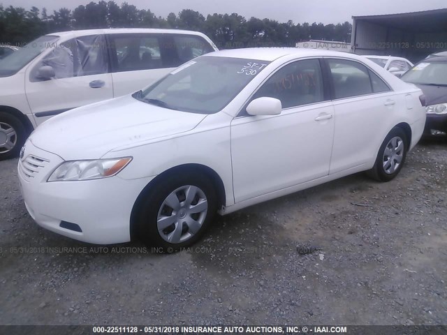 4T1BE46K18U761792 - 2008 TOYOTA CAMRY CE/LE/XLE/SE WHITE photo 2