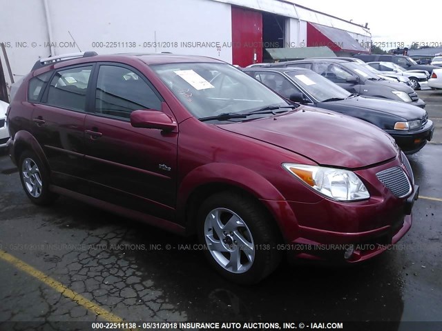 5Y2SL65866Z462083 - 2006 PONTIAC VIBE RED photo 1