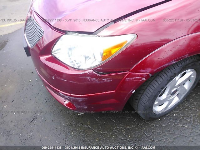 5Y2SL65866Z462083 - 2006 PONTIAC VIBE RED photo 6