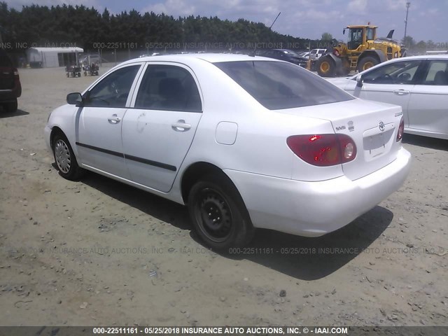 2T1BR32E64C263159 - 2004 TOYOTA COROLLA CE/LE/S WHITE photo 3