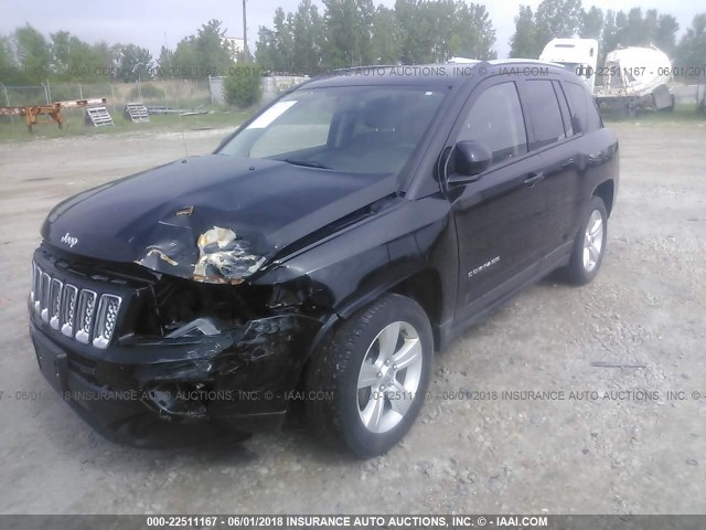 1C4NJDEB5HD121759 - 2017 JEEP COMPASS LATITUDE 黑色 照片 2