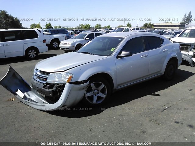 1B3BD4FG3BN562927 - 2011 DODGE AVENGER EXPRESS SILVER photo 2