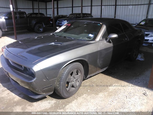 2B3CJ4DV1AH215229 - 2010 DODGE CHALLENGER SE GRAY photo 2