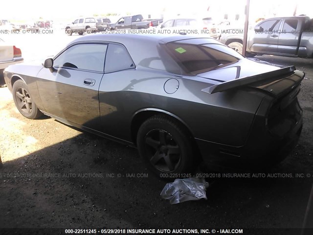 2B3CJ4DV1AH215229 - 2010 DODGE CHALLENGER SE GRAY photo 3