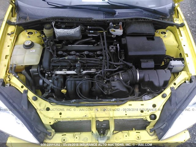 3FAFP37N45R134547 - 2005 FORD FOCUS ZX5 YELLOW photo 10