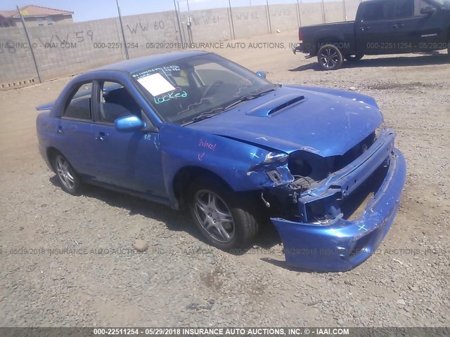 JF1GD29633G511306 - 2003 SUBARU IMPREZA WRX BLUE photo 1