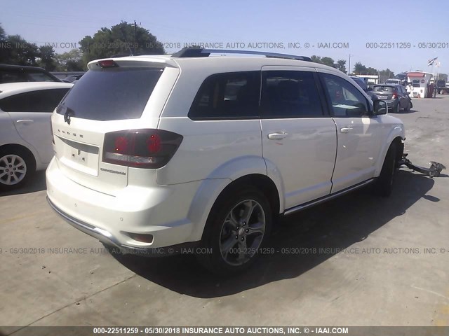 3C4PDCGG5GT238396 - 2016 DODGE JOURNEY CROSSROAD WHITE photo 4