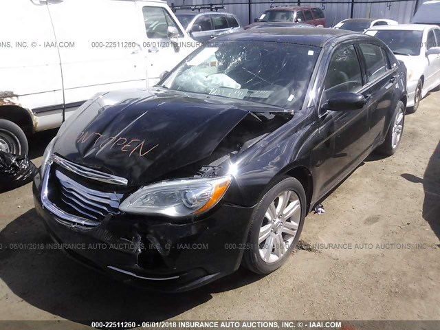 1C3CCBBB4DN695501 - 2013 CHRYSLER 200 TOURING BLACK photo 2