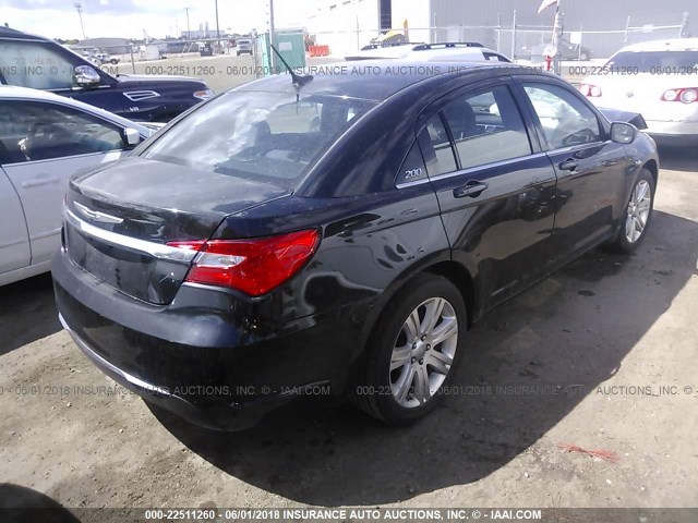 1C3CCBBB4DN695501 - 2013 CHRYSLER 200 TOURING BLACK photo 4