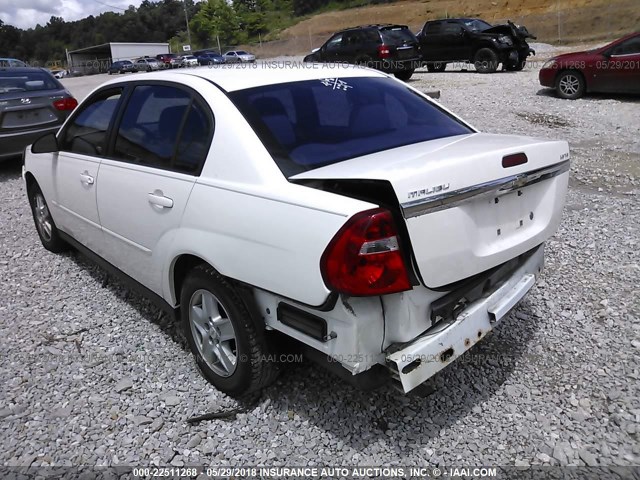 1G1ZT54865F182778 - 2005 CHEVROLET MALIBU LS 白色 照片 3