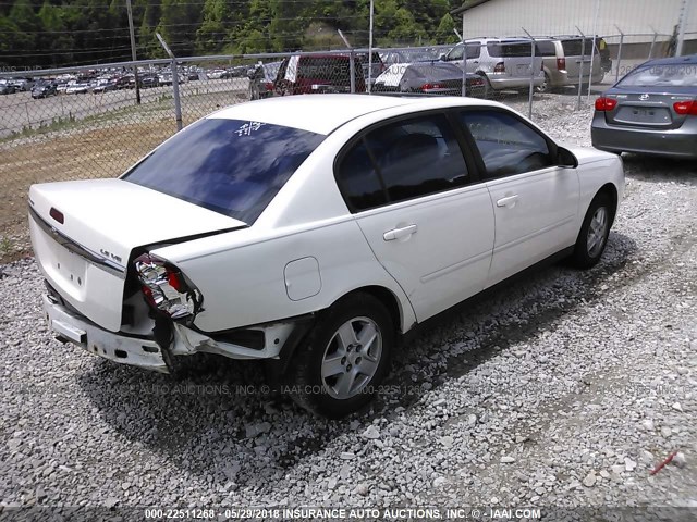 1G1ZT54865F182778 - 2005 CHEVROLET MALIBU LS 白色 照片 4