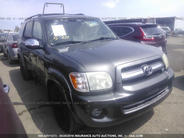 5TDZT38AX7S286900 - 2007 TOYOTA SEQUOIA LIMITED GRAY photo 1