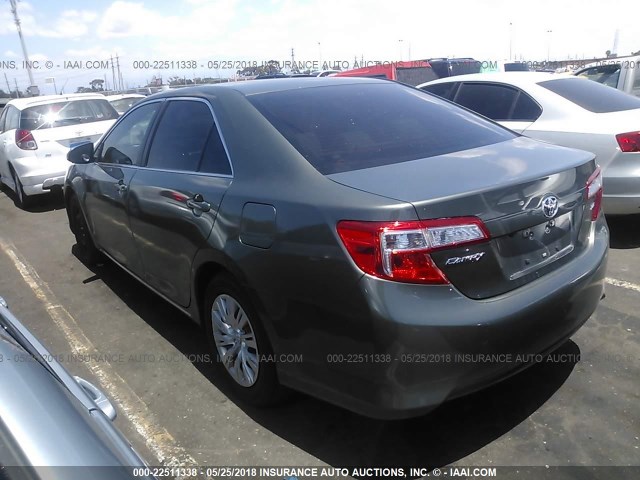 4T4BF1FK9DR288526 - 2013 TOYOTA CAMRY L/SE/LE/XLE 绿色 照片 3
