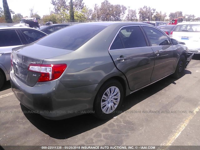 4T4BF1FK9DR288526 - 2013 TOYOTA CAMRY L/SE/LE/XLE 绿色 照片 4
